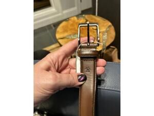 Original Penguin Genuine Leather Brown Men's Belt